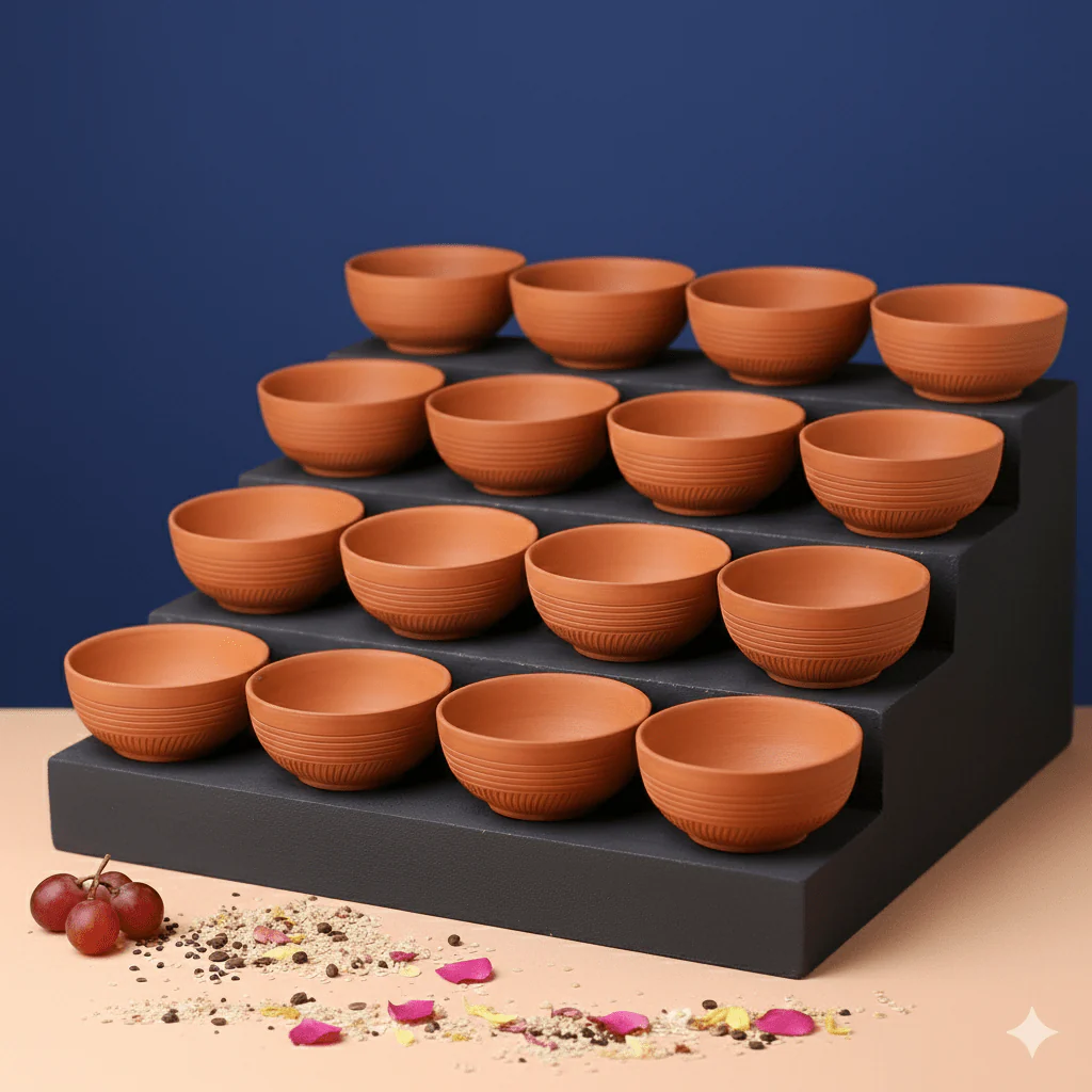 Terracotta Special Chutney (Dip) Bowl | Handmade Clay Serving Bowl - Image 6