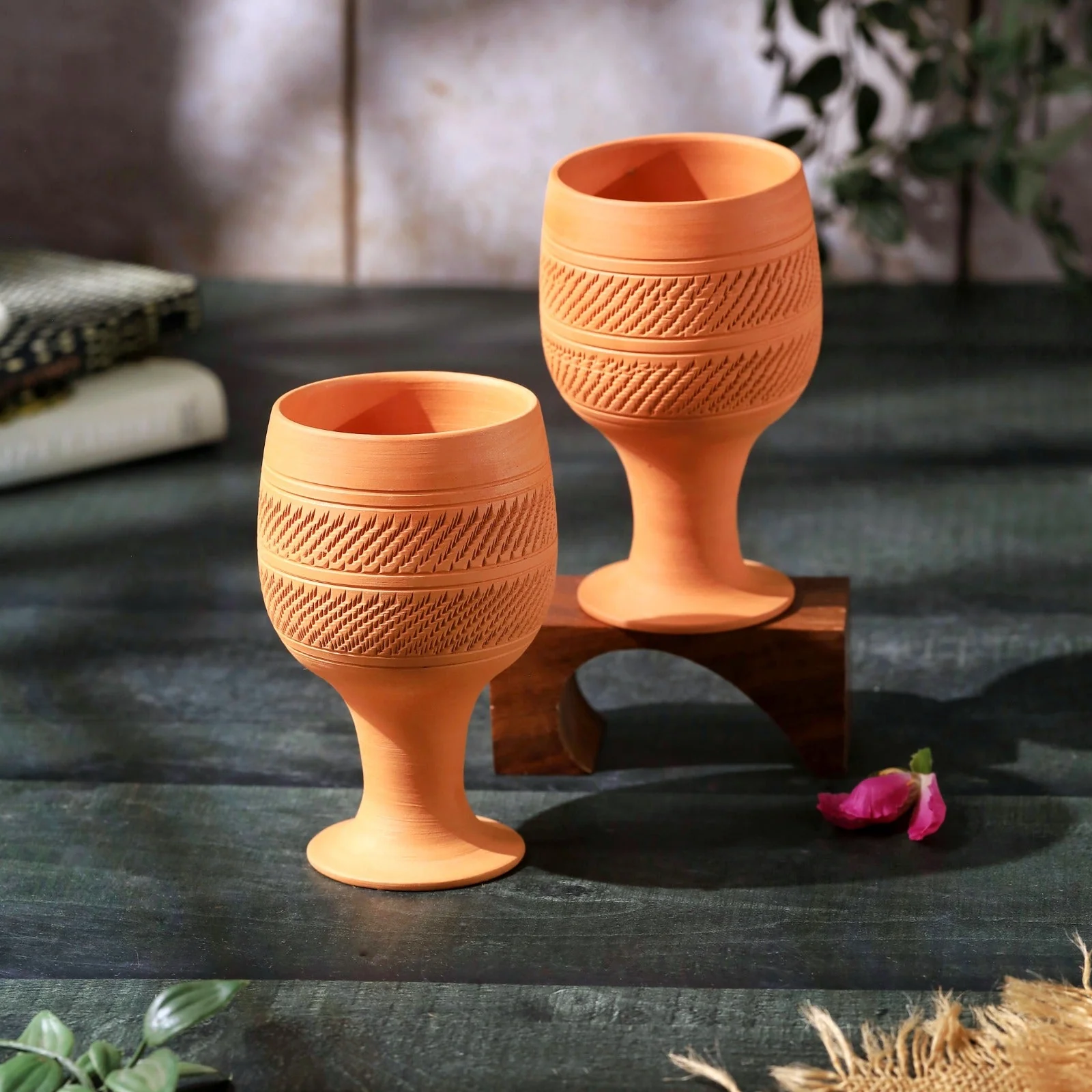 Handcrafted Natural Terracotta Special Juice Glass - Image 10