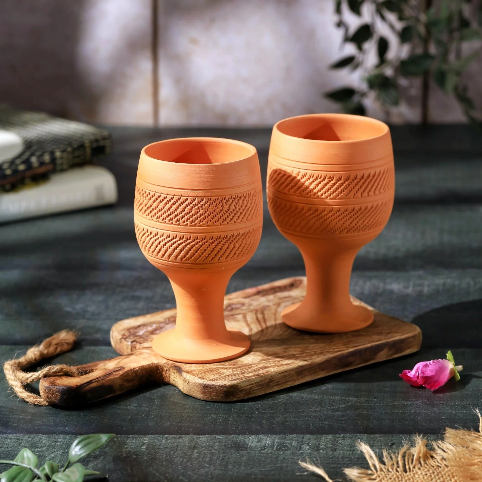 Handcrafted Natural Terracotta Special Juice Glass - Image 13