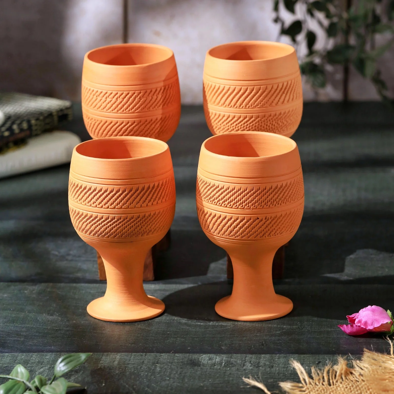 Handcrafted Natural Terracotta Special Juice Glass - Image 6