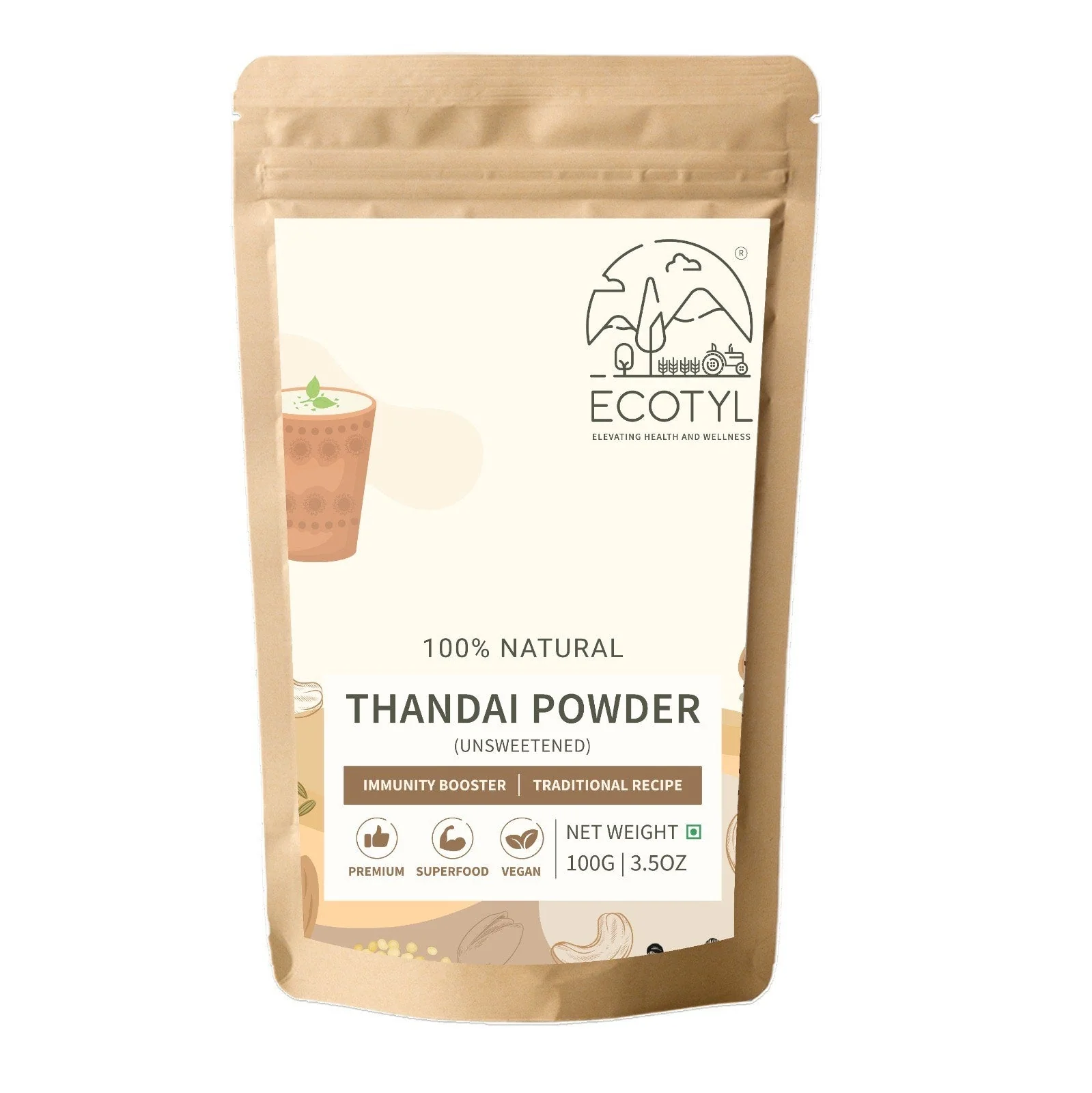 Thandai Powder | Unsweetened | Traditional Recipe | 100g