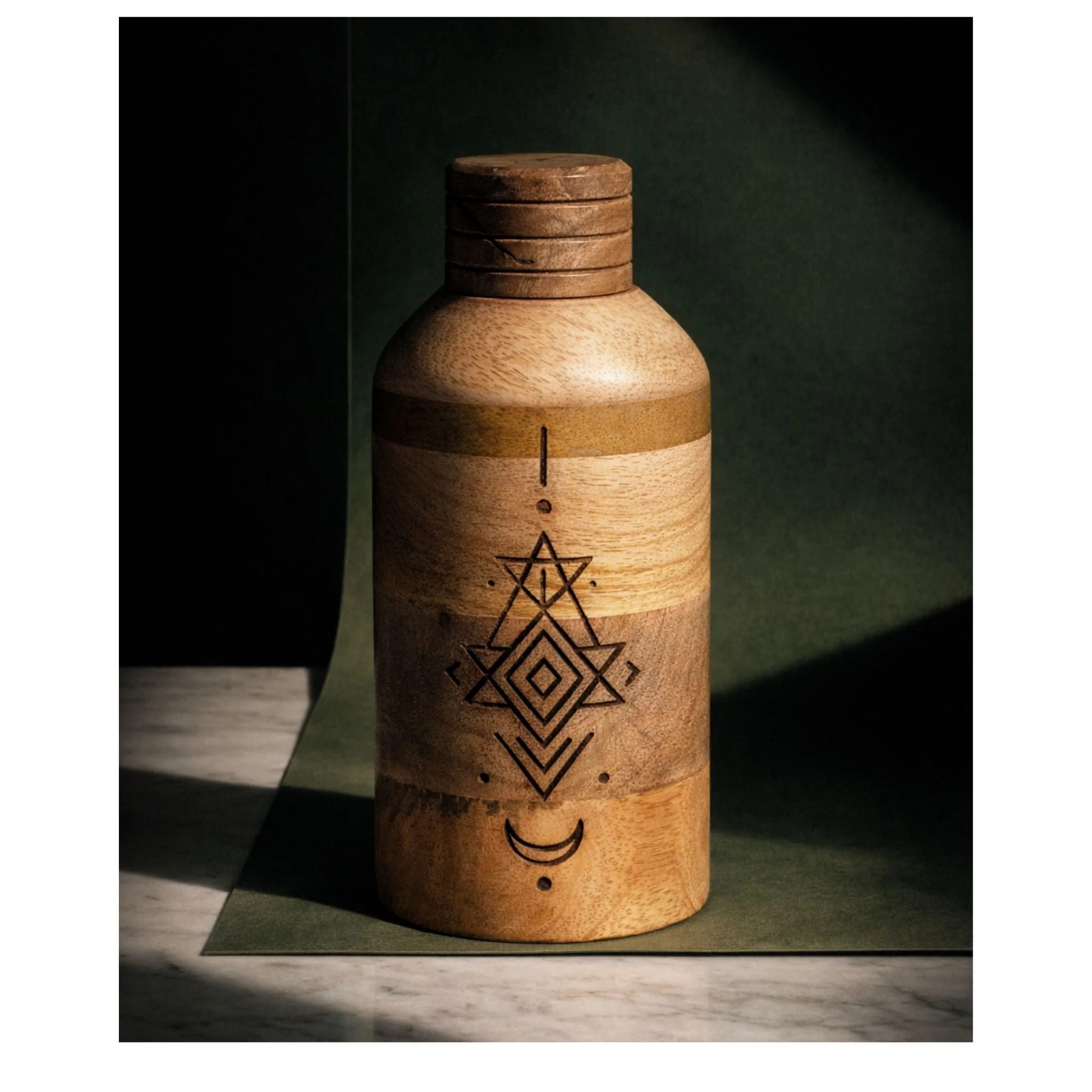 The Crescent Ritual Vessel | Handcrafted Sacred Ritual Bottle - Image 3