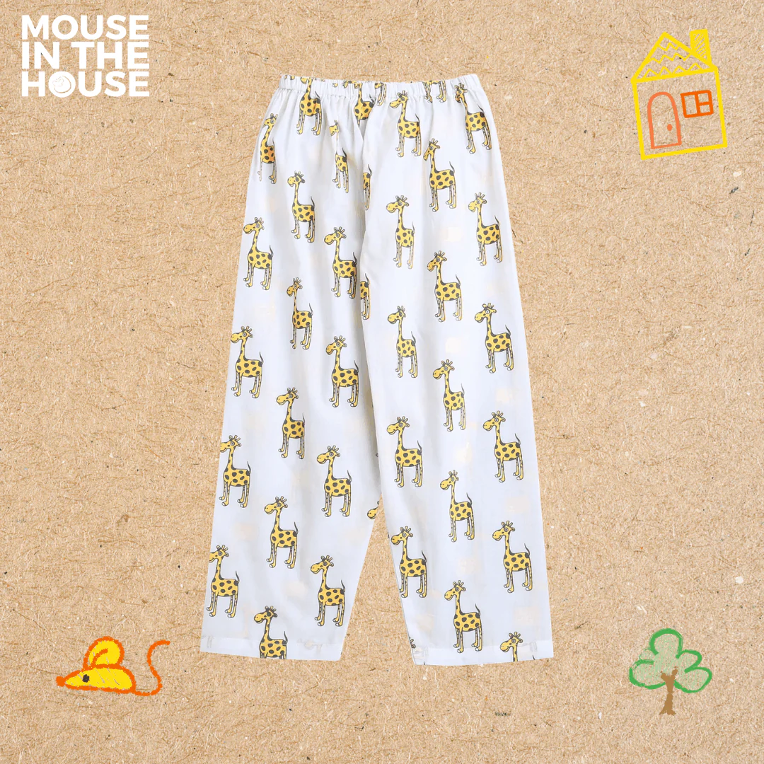 The Curious Giraffe- Unisex Kids Cotton Nightwear - Image 5