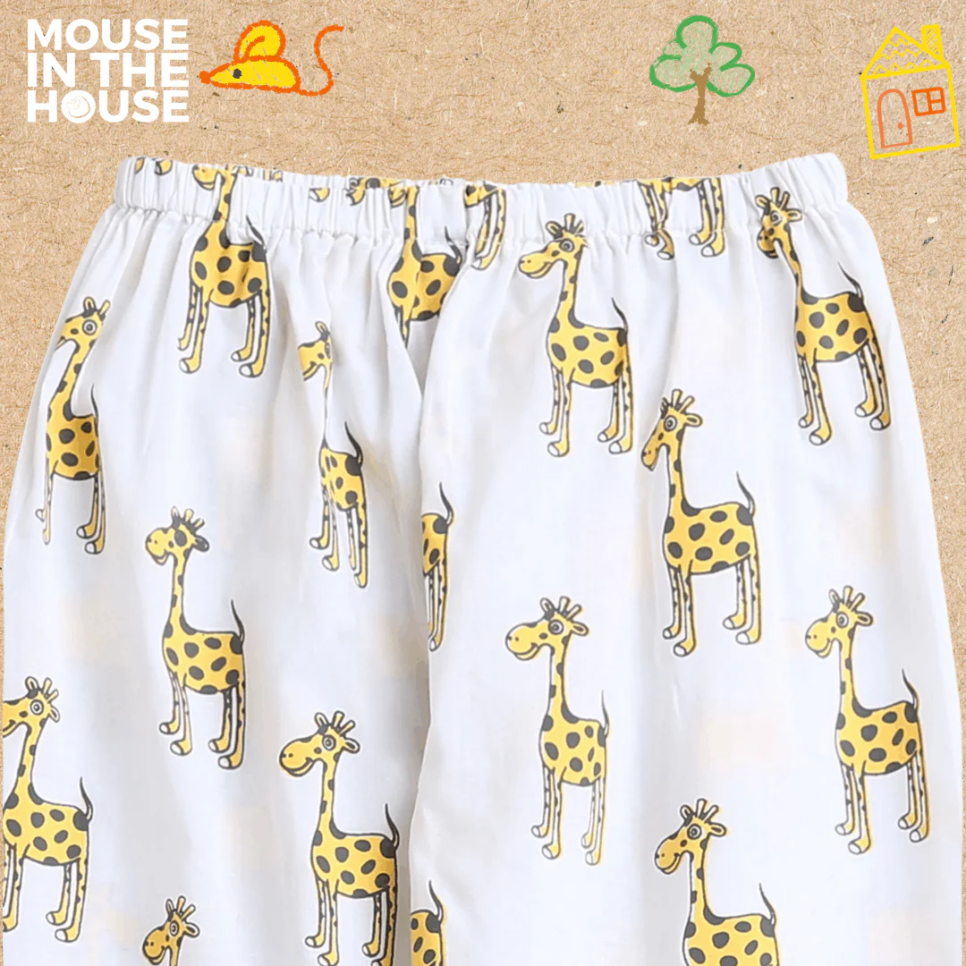 The Curious Giraffe- Unisex Kids Cotton Nightwear - Image 7
