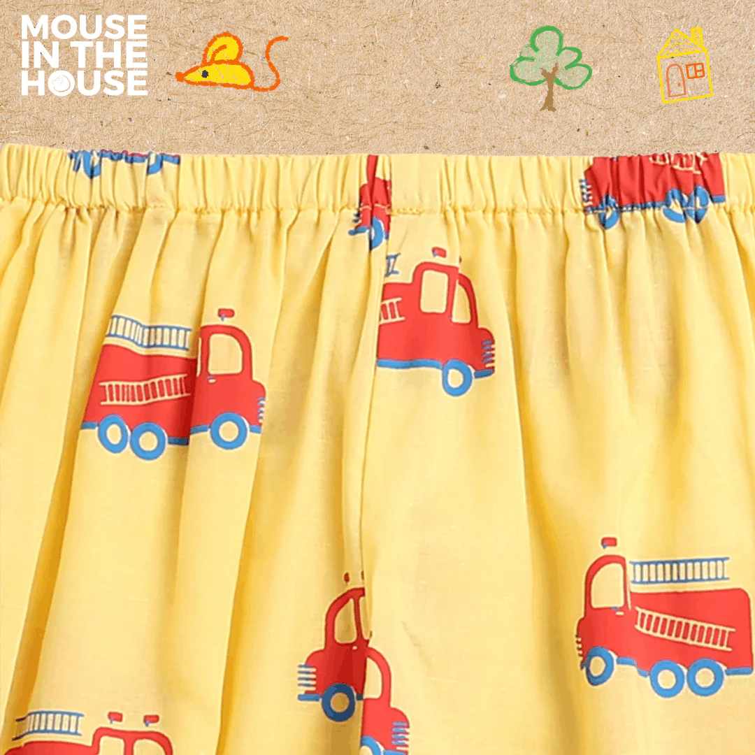The Fire Fighter Truck- Unisex Kids Cotton Nightwear - Image 7