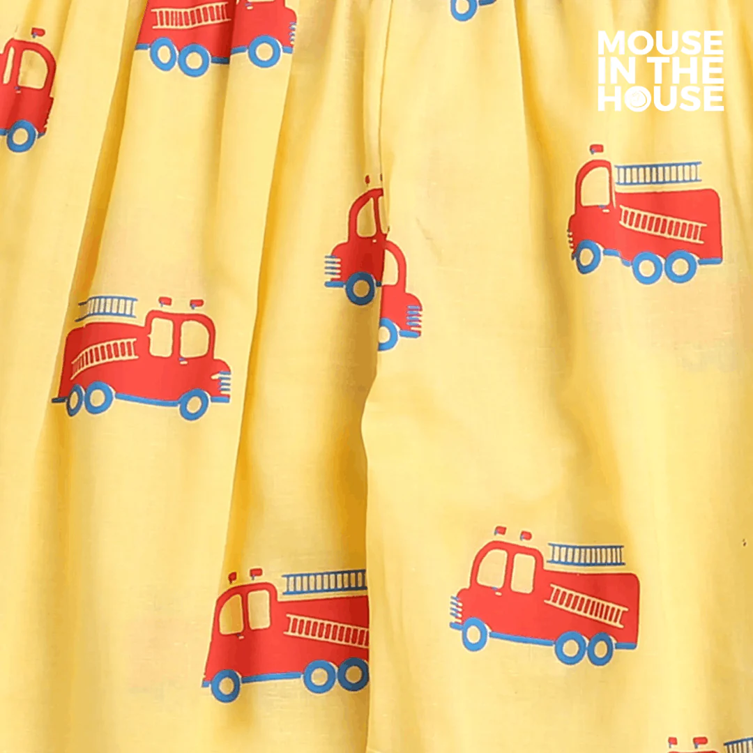 The Fire Fighter Truck- Unisex Kids Cotton Nightwear - Image 9
