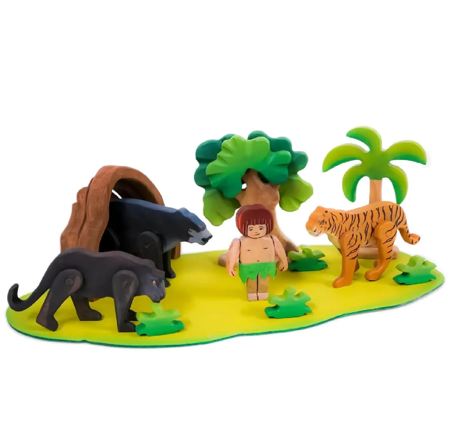 The Jungle Diaries Toy – Montessori Wooden Jungle Animal Playset