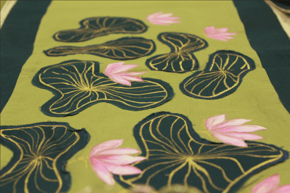 The Kamal Kund Table Runner | Hand Painted Cotton Table Runner - Image 2