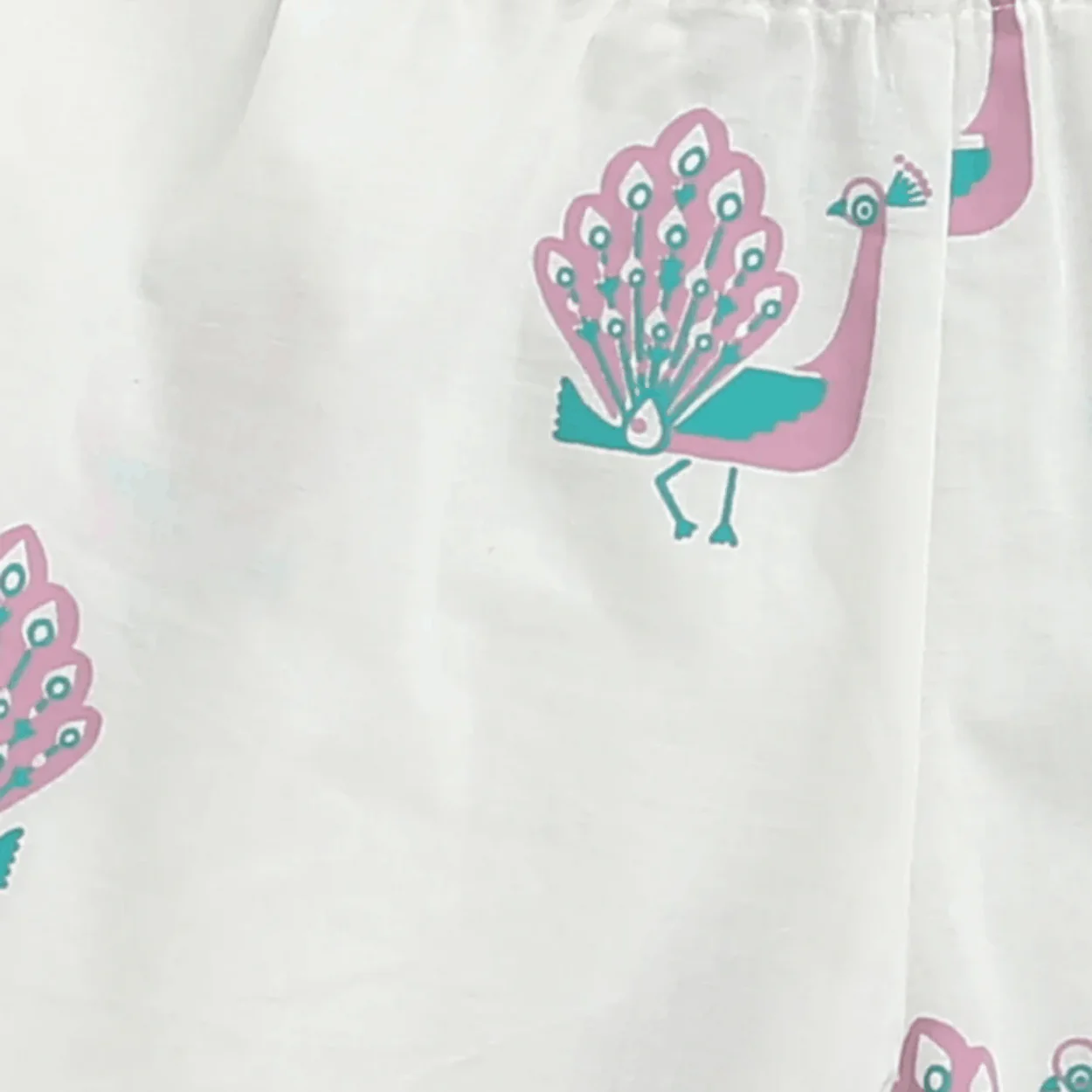 The Magestic Peacock- Unisex Kids Cotton Nightdress - Image 9