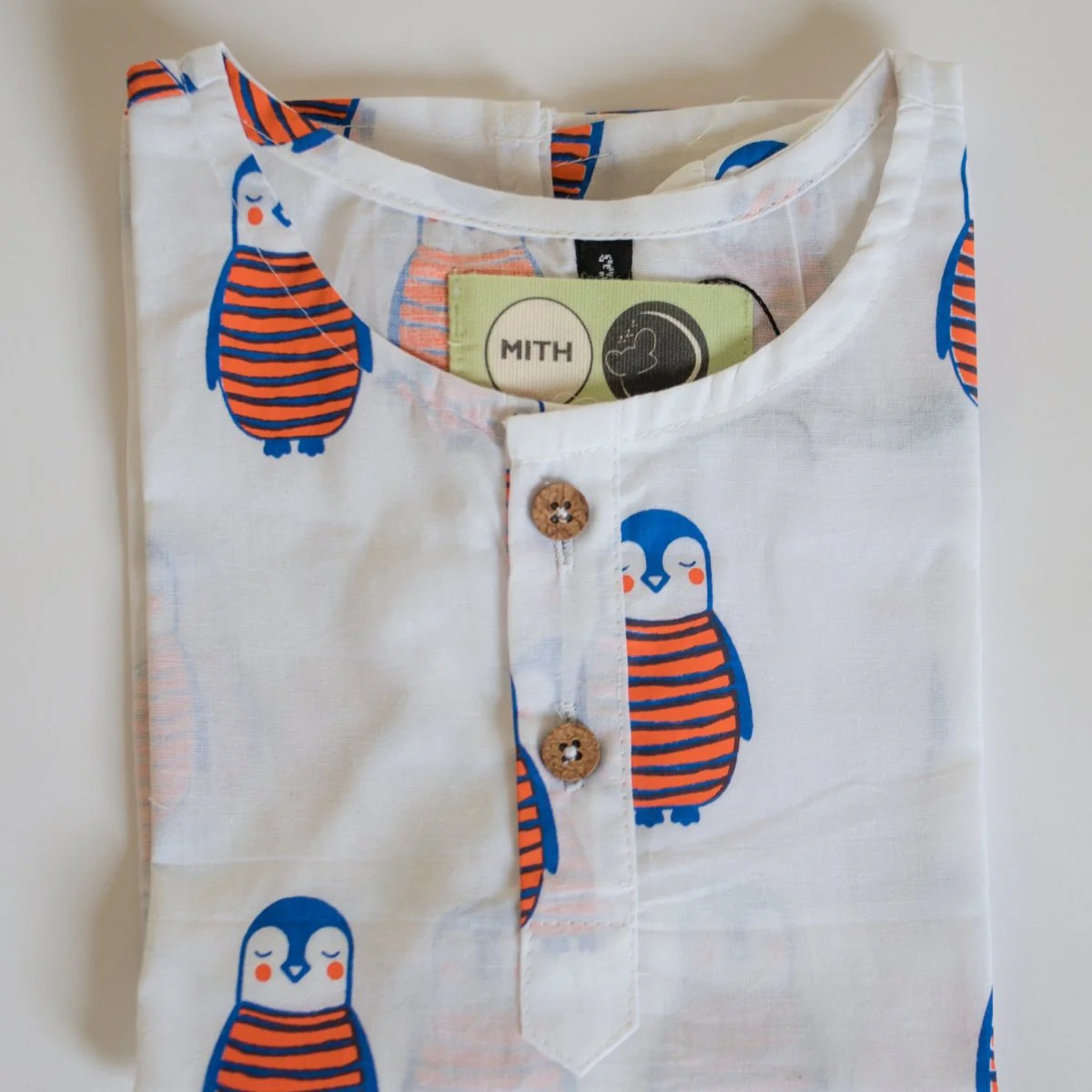 The Penguin Dad- Unisex Kids Cotton Nightwear - Image 5