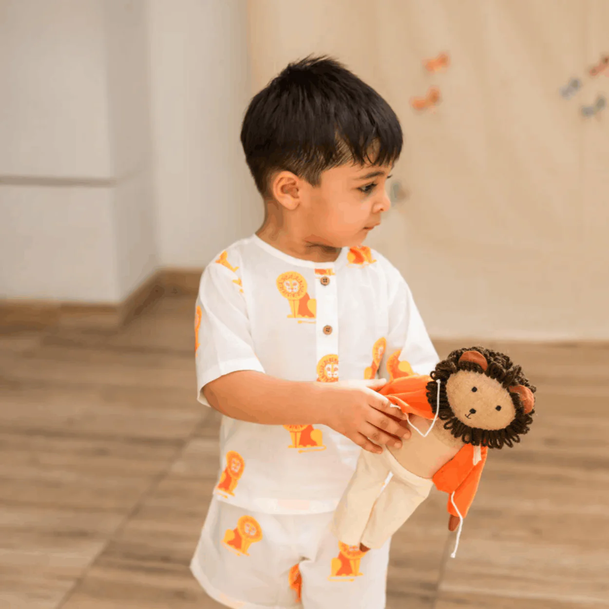 The Regal Lion Unisex Kids Cotton Nightwear Set - Image 10