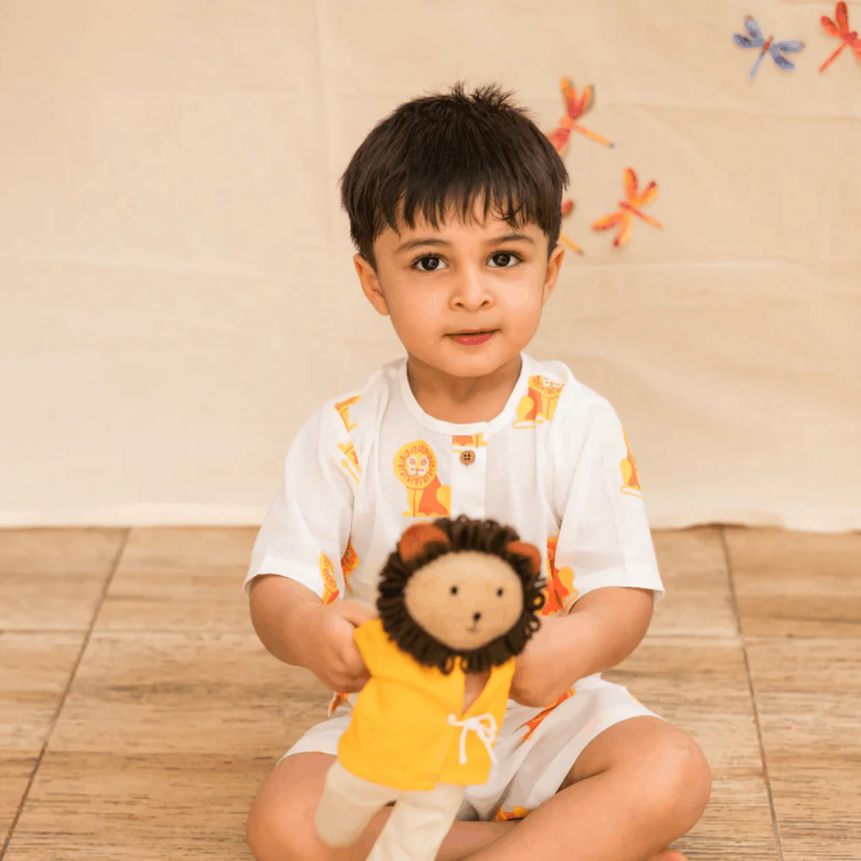 The Regal Lion Unisex Kids Cotton Nightwear Set - Image 6