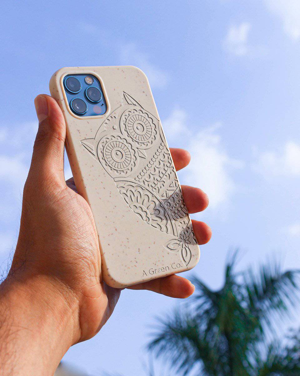 The Wise Owl- Biodegradable Eco-Friendly Mobile Cover /Phone - Image 2