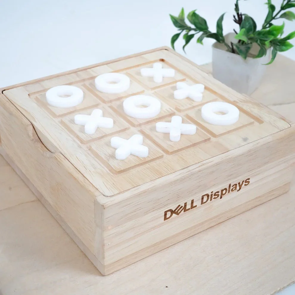 Wooden Tic-Tac-Toe & Brainvita Board Game – Classic 2-in-1 - Image 4