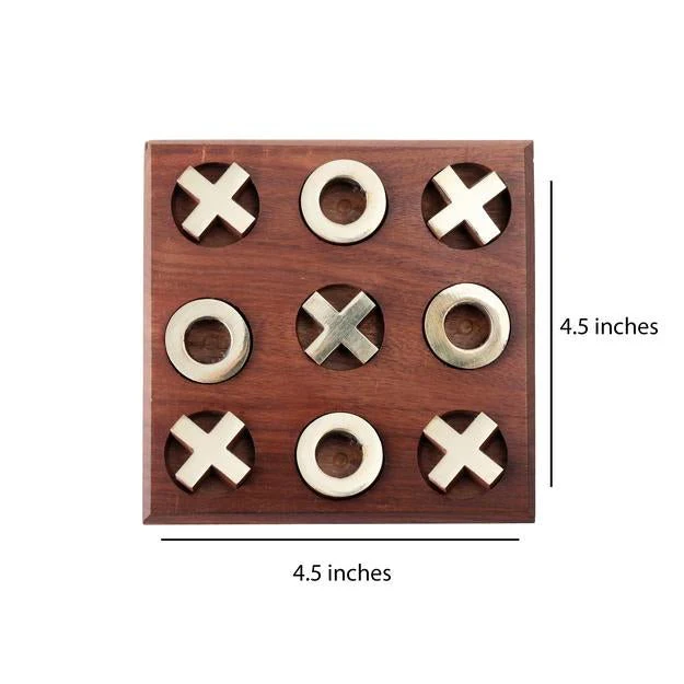 Tick Tack Toe- Metal Naughts & Crosses Travel Board Game - Image 10