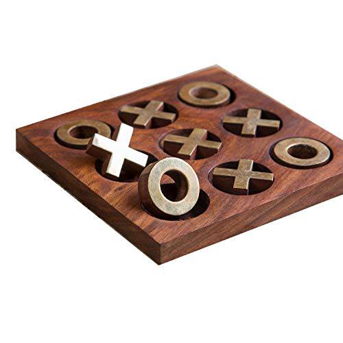 Tick Tack Toe- Metal Naughts & Crosses Travel Board Game - Image 2