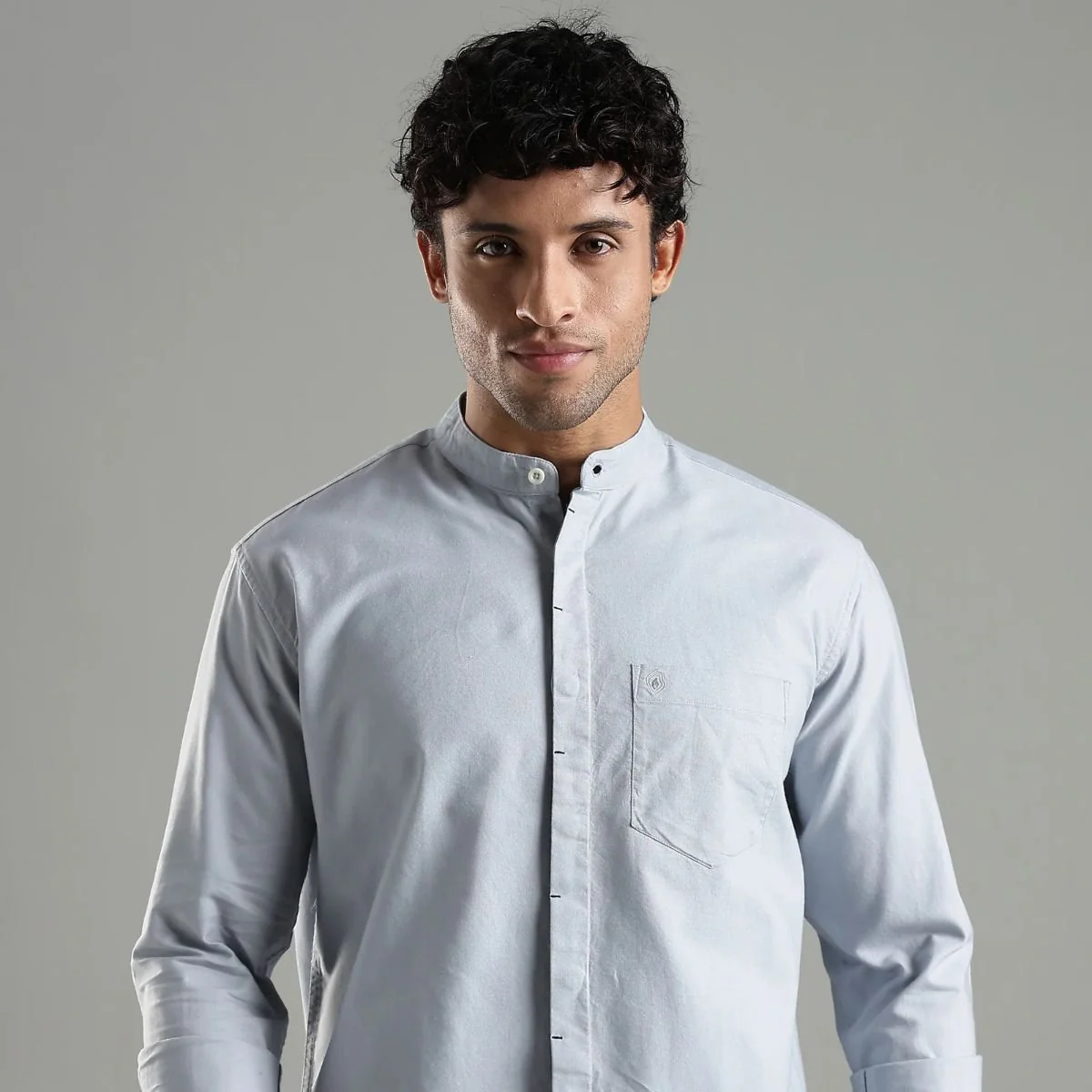 Ocean Blue Cotton Tide Shirt – Simple & Stylish - Image 2