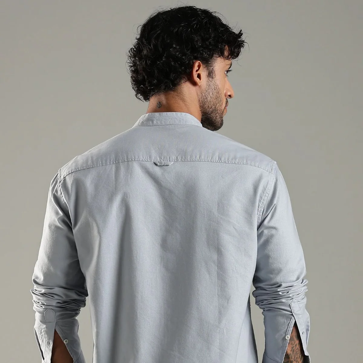 Ocean Blue Cotton Tide Shirt – Simple & Stylish - Image 3