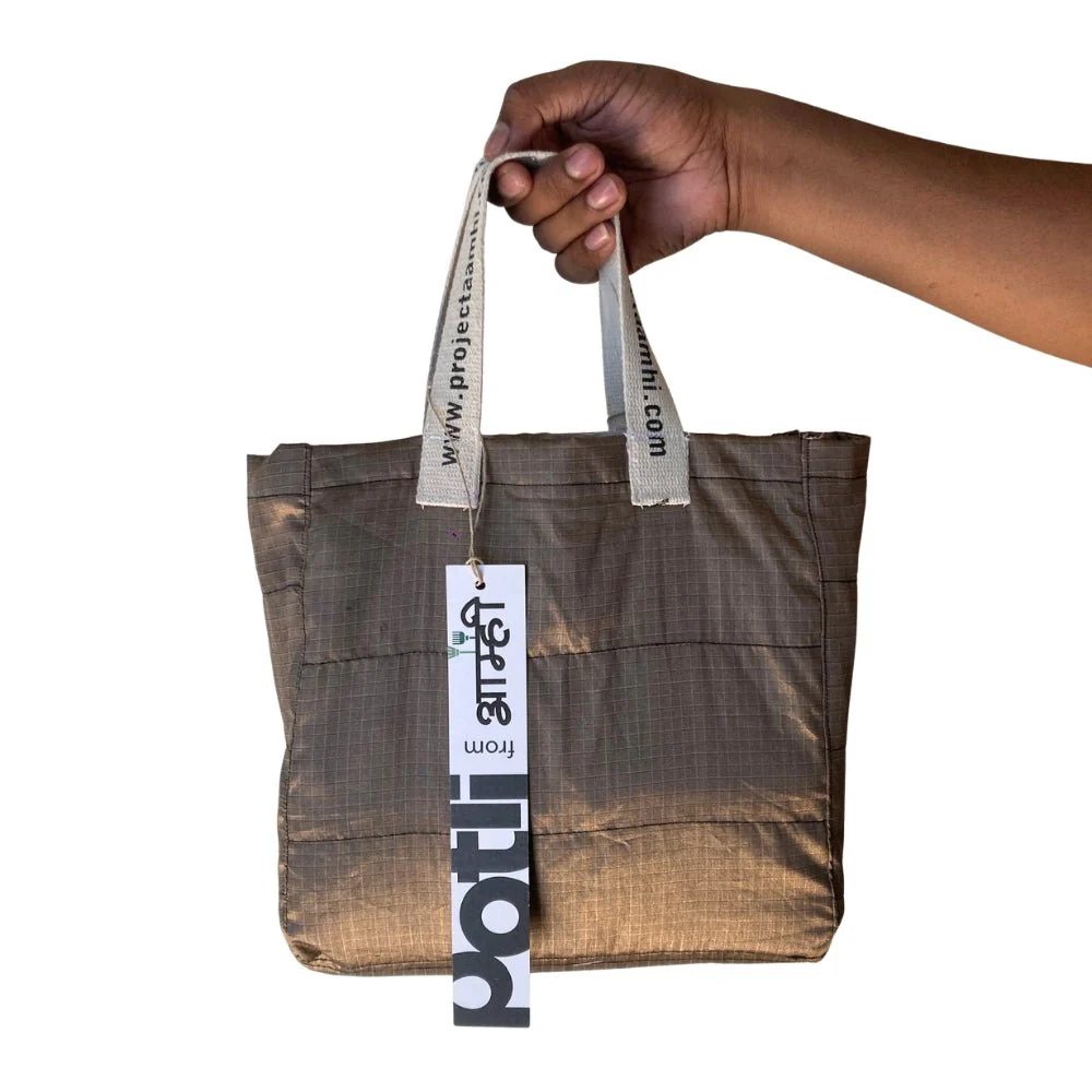 Reusable Tiffin Bag Upcycled Lunch Carry Bag - Image 13