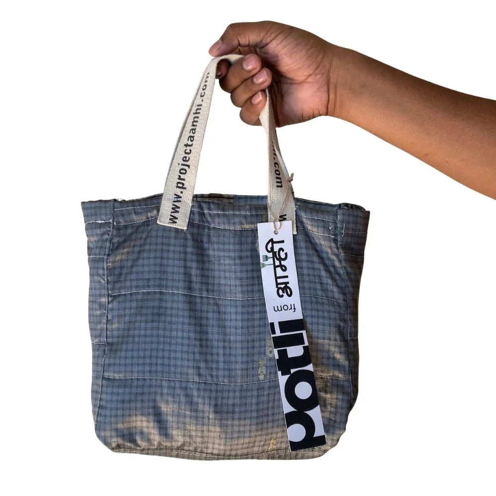 Reusable Tiffin Bag Upcycled Lunch Carry Bag - Image 16