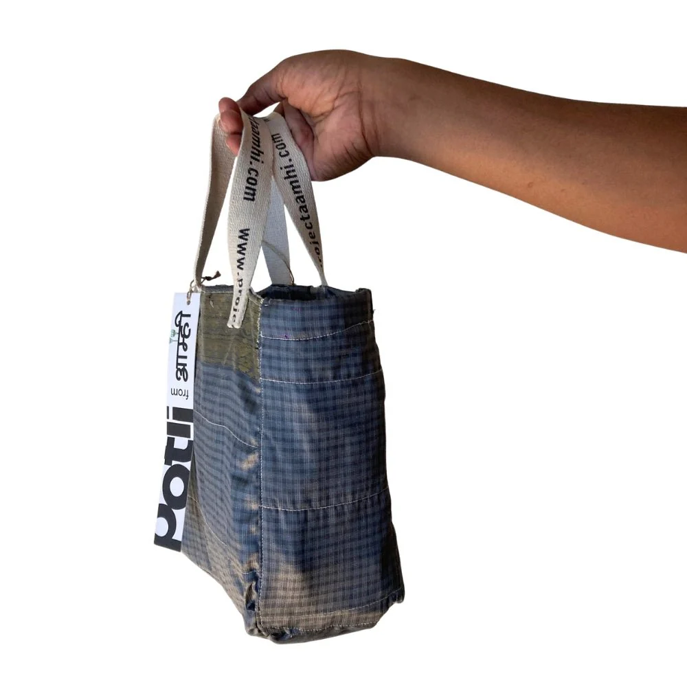 Reusable Tiffin Bag Upcycled Lunch Carry Bag - Image 17