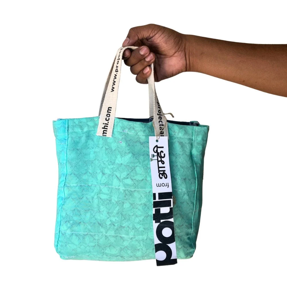 Reusable Tiffin Bag Upcycled Lunch Carry Bag - Image 24