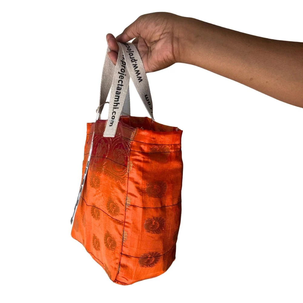 Reusable Tiffin Bag Upcycled Lunch Carry Bag - Image 29