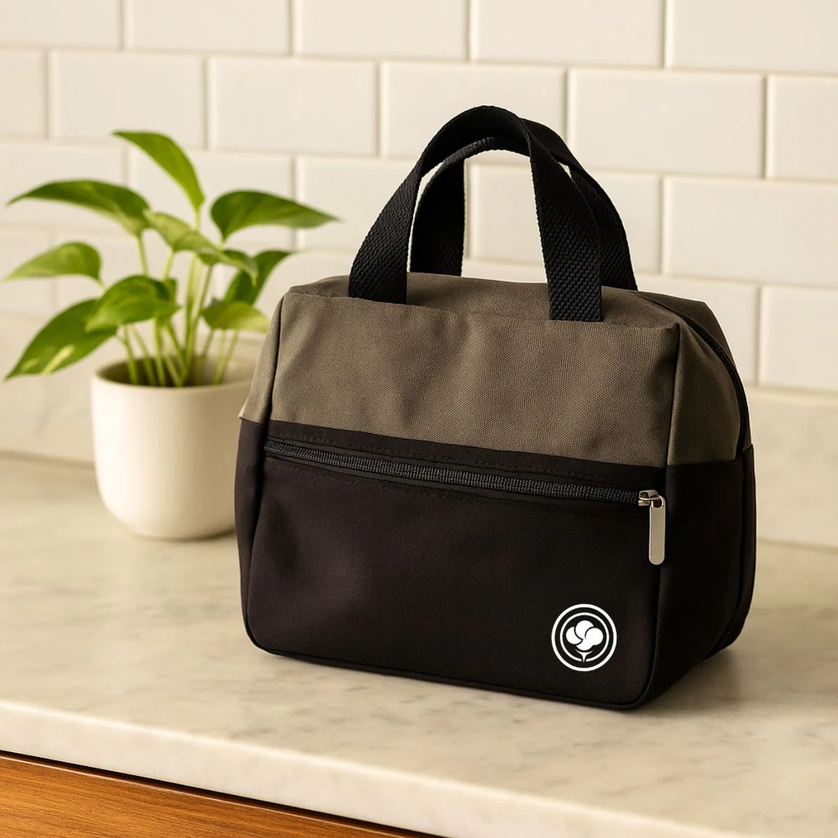 Tiffin Tote – Cotton Canvas Lunch Bag - Image 3