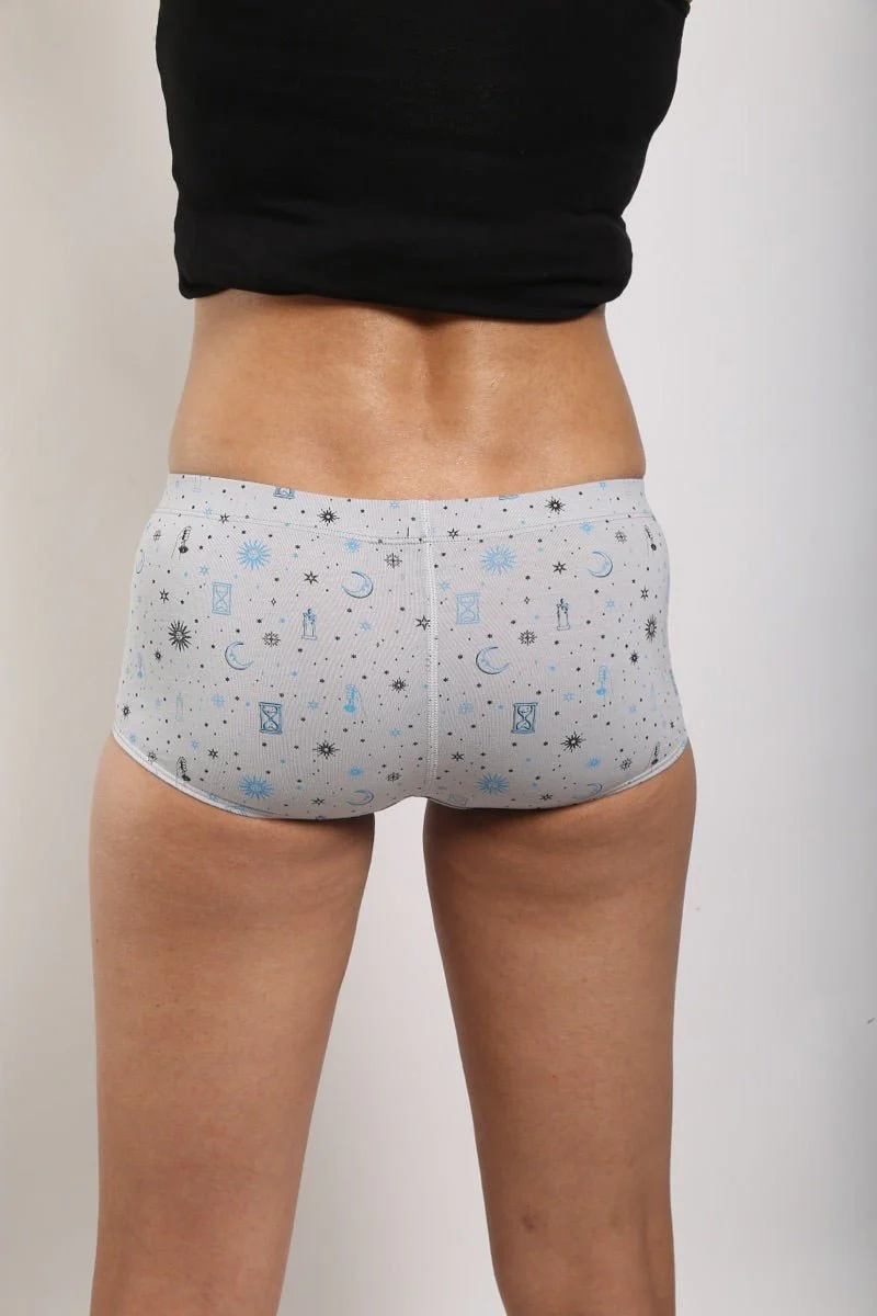 Time Travel Biowashed Organic Cotton Boy-Shorts - Image 4