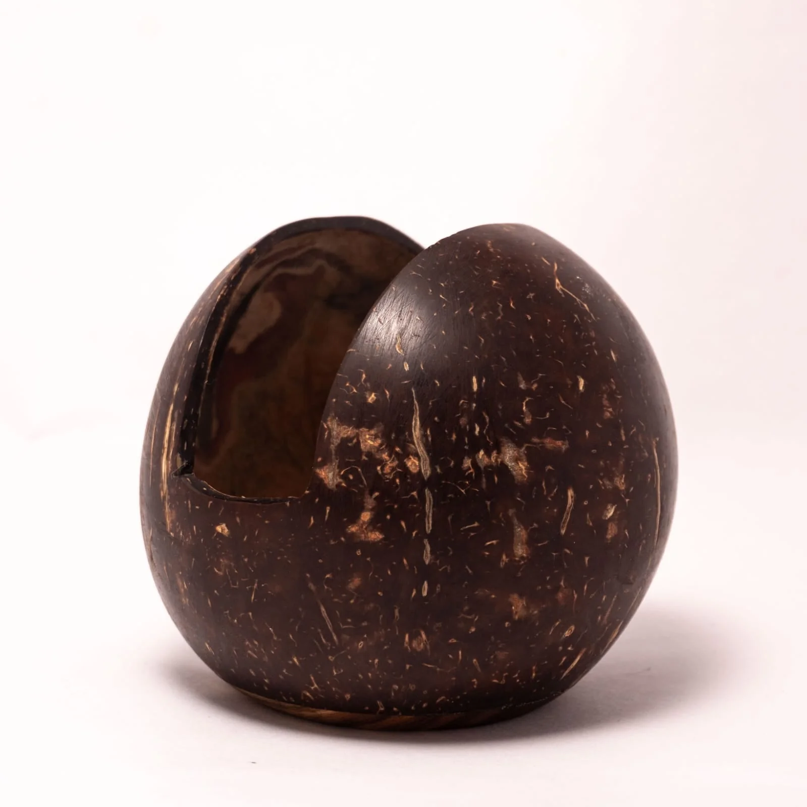 Coconut Shell Tissue Holder | Natural Handmade Tissue Dispenser - Image 2