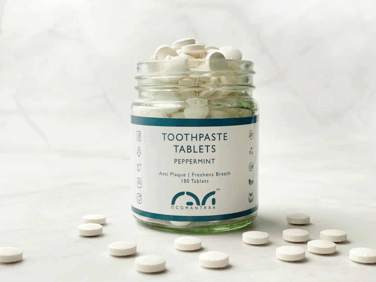 Toothpaste Tablets (180 Nos) | Natural Fluoride-Free Tablets - Image 2