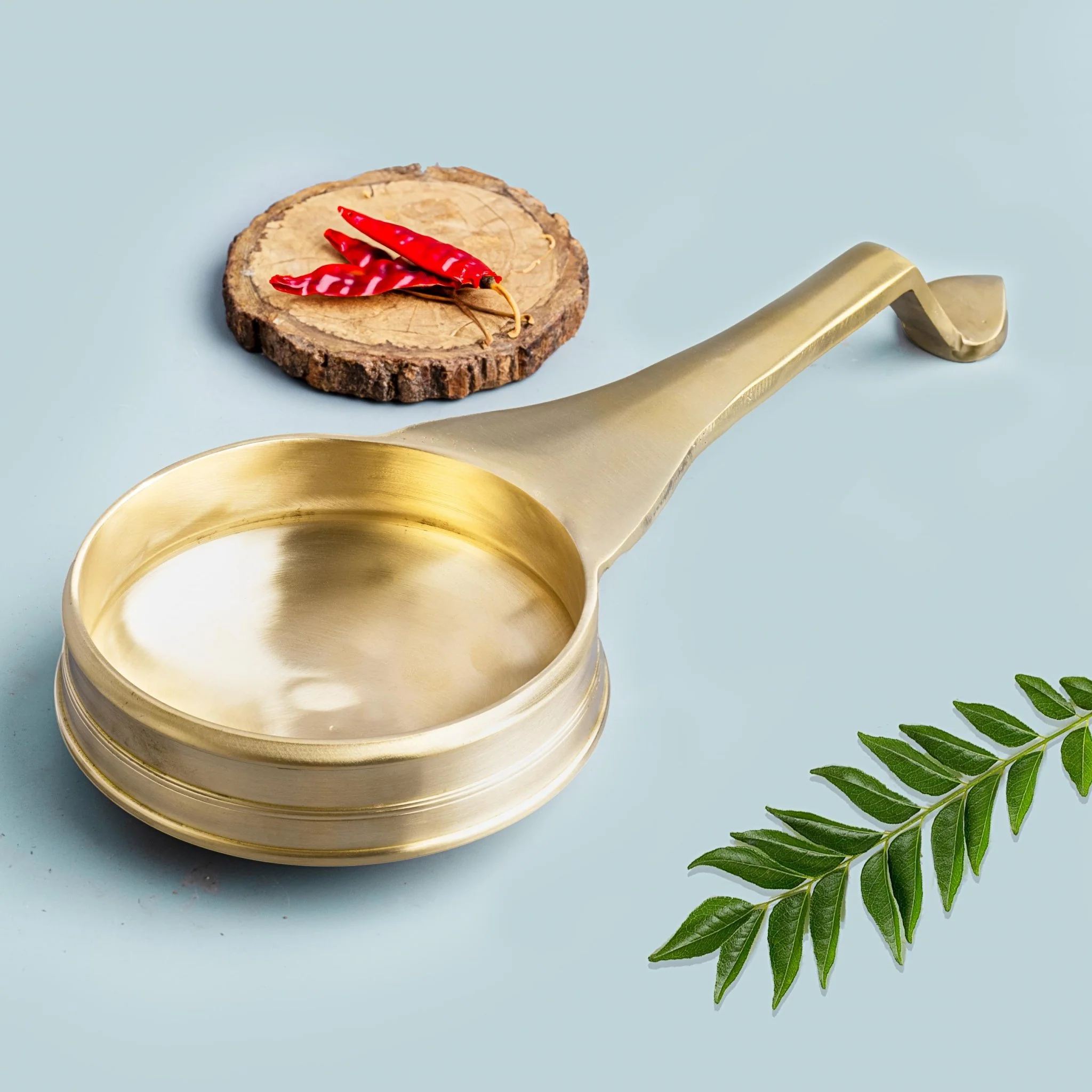 Traditional Bronze/ Kansa Handmade Val Uruli- Small - Image 3