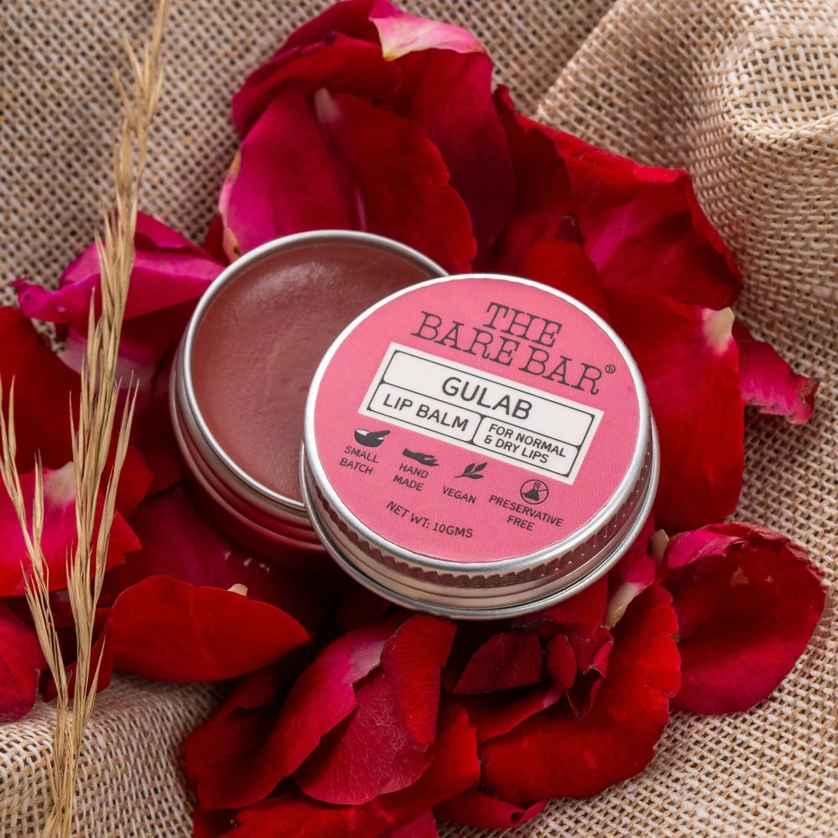 Traditional Gulab Lip Balm with Rose Extracts