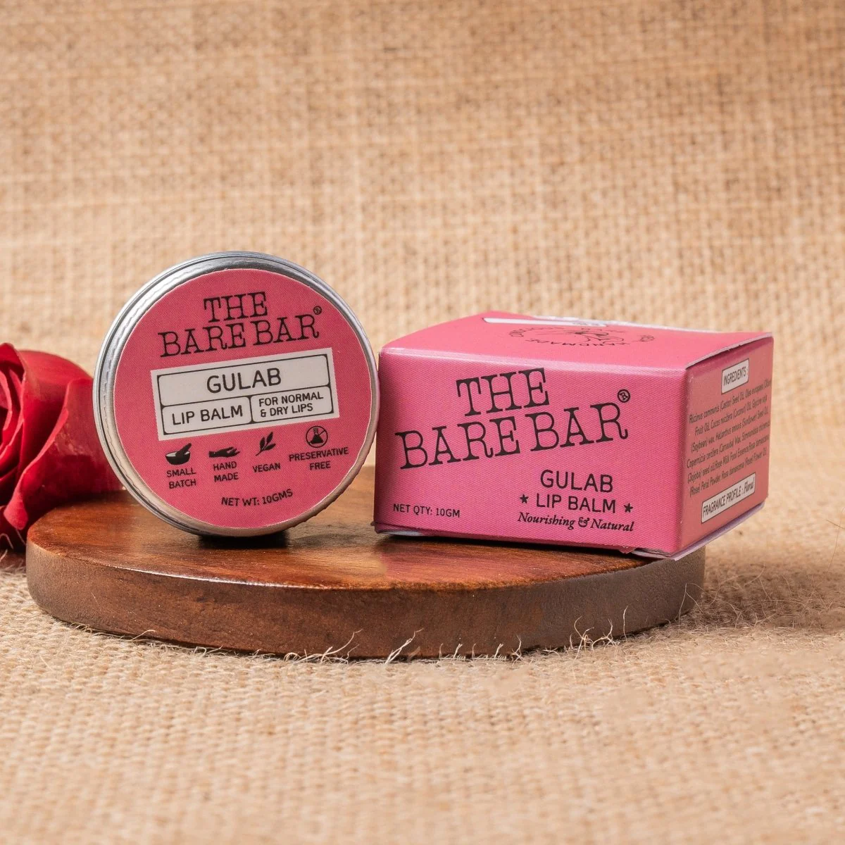 Traditional Gulab Lip Balm with Rose Extracts - Image 3