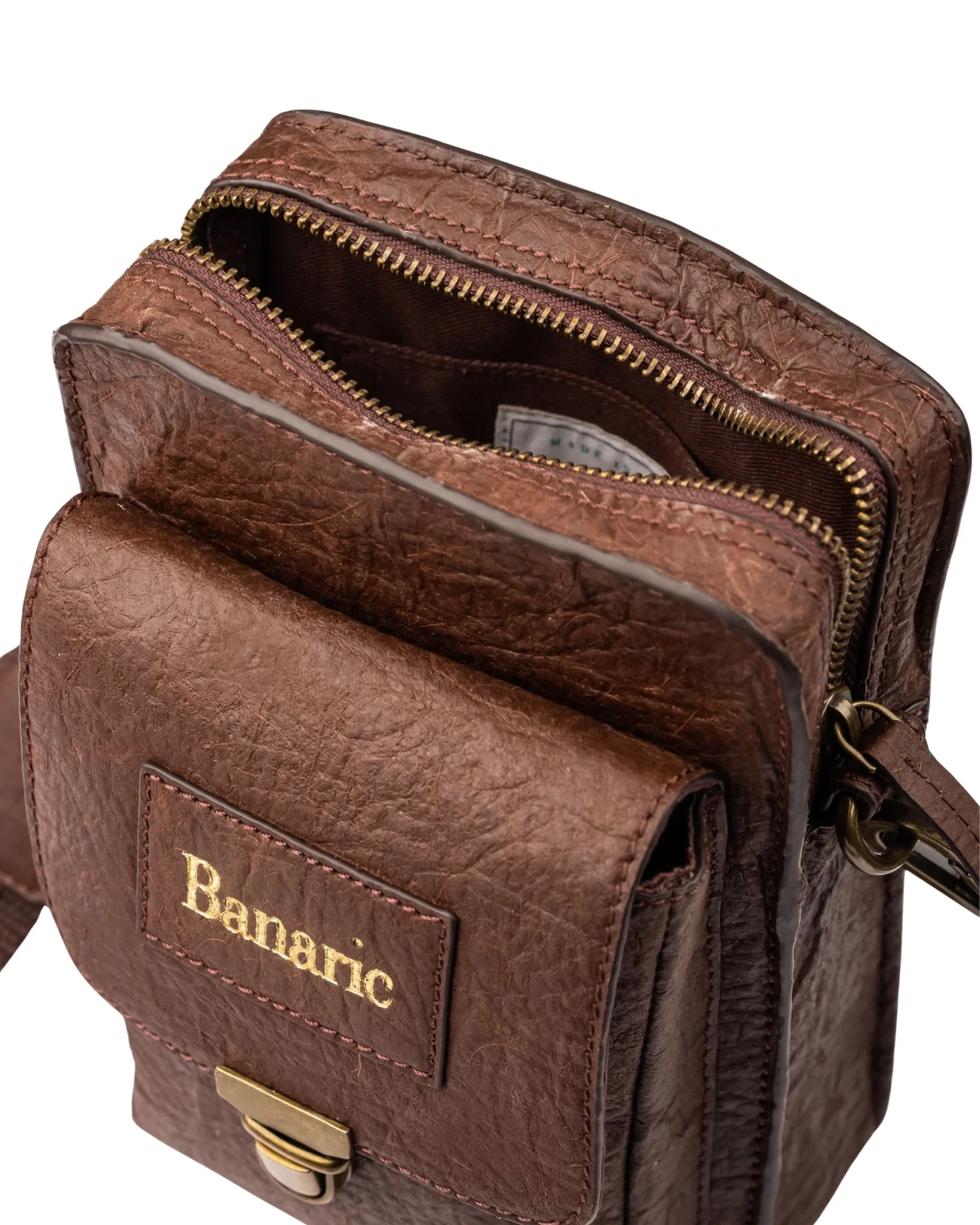 Travel Sling Bag | Banana Fibre Vegan Leather | Eco-Friendly Bag - Image 6