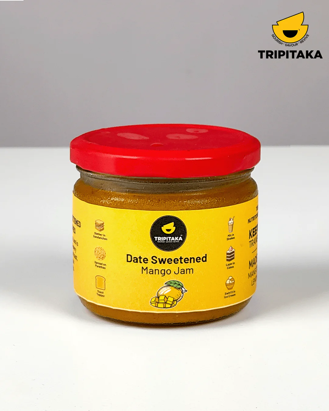 Mango Jam | Date-Sweetened Fruit Spread | 300g