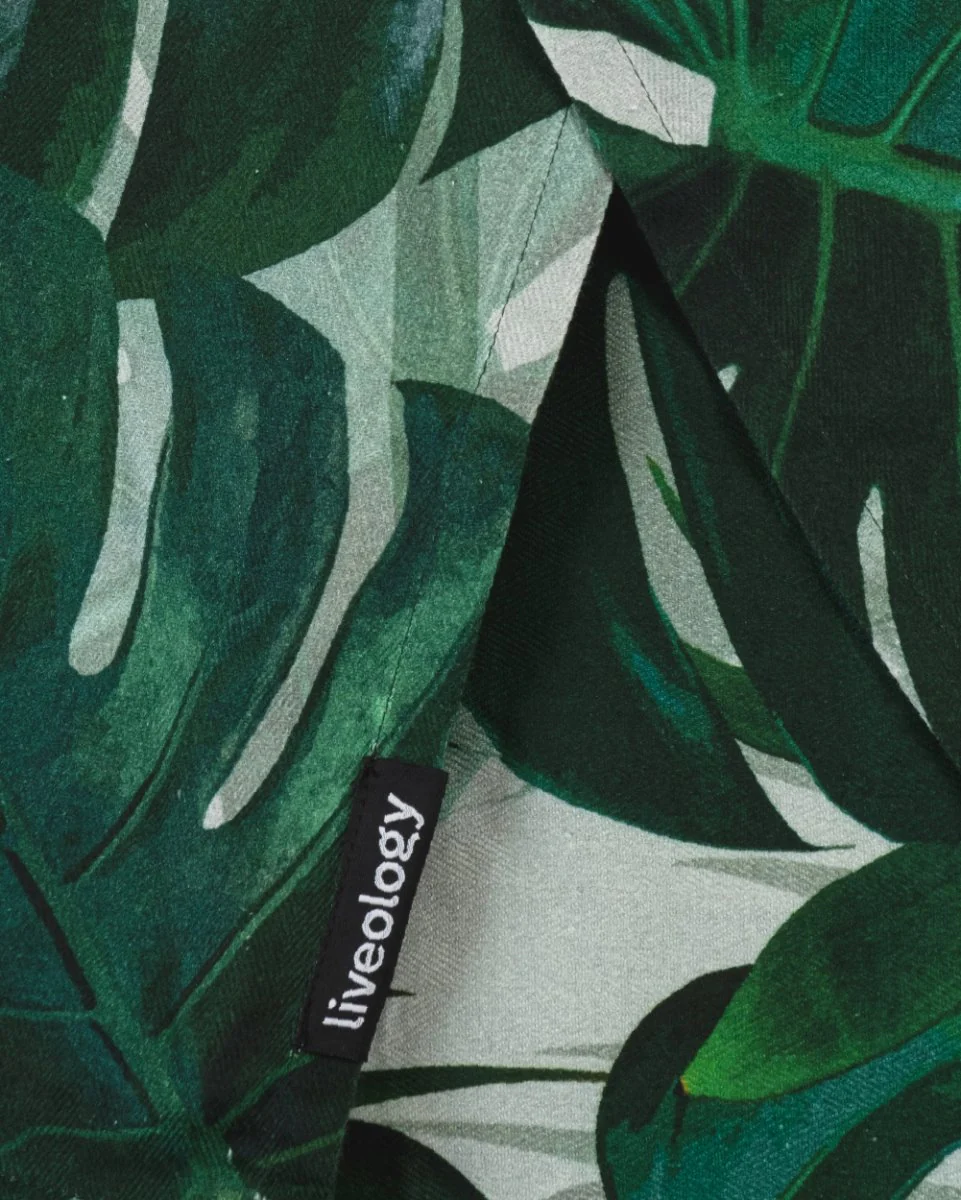 Bamboo & Cotton Blend Printed Beach Towel | Tropical Lust - Image 2