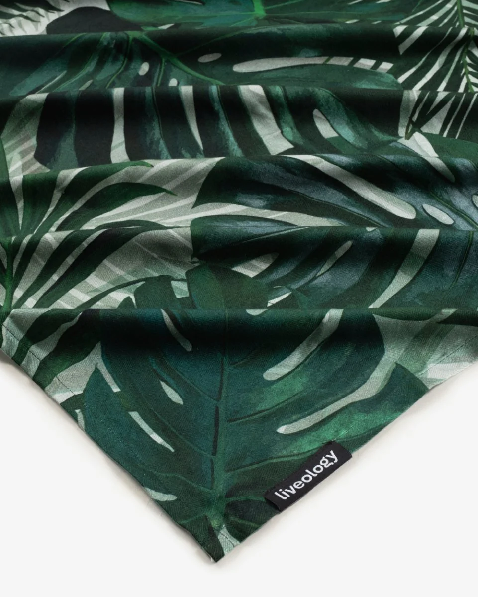 Bamboo & Cotton Blend Printed Beach Towel | Tropical Lust - Image 3