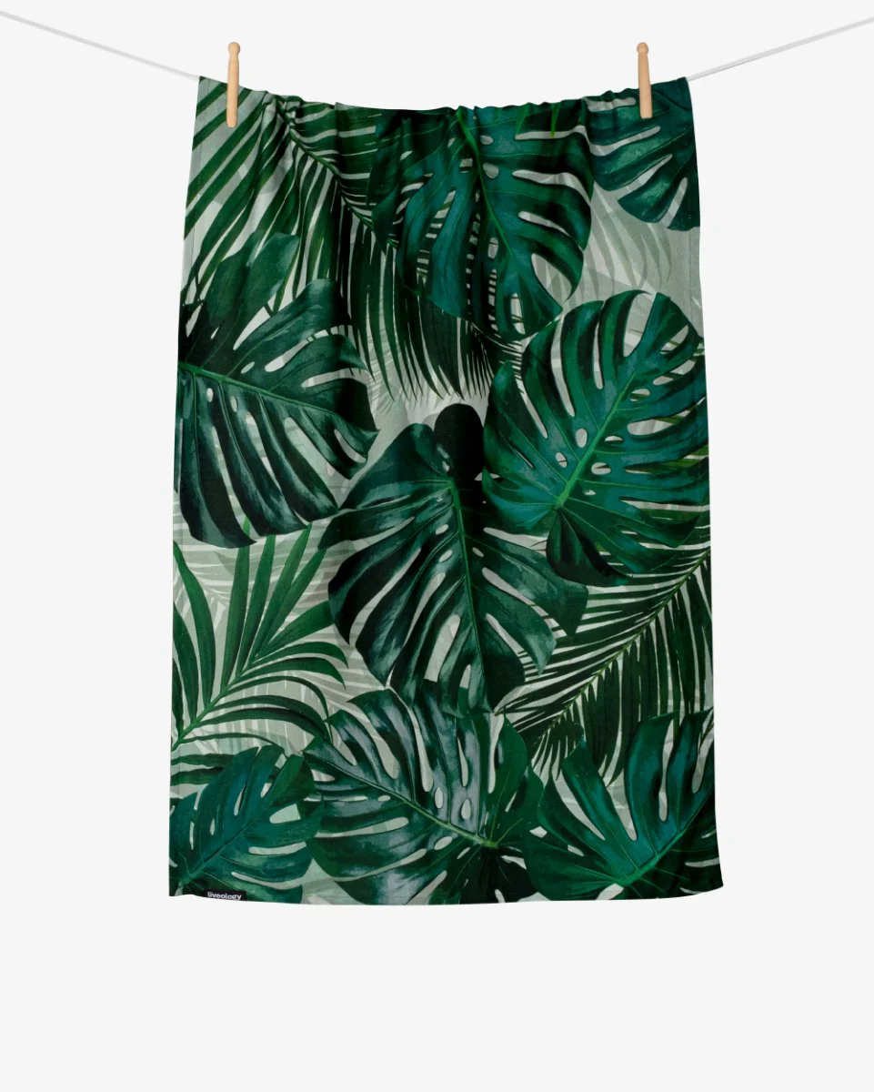 Bamboo & Cotton Blend Printed Beach Towel | Tropical Lust - Image 6