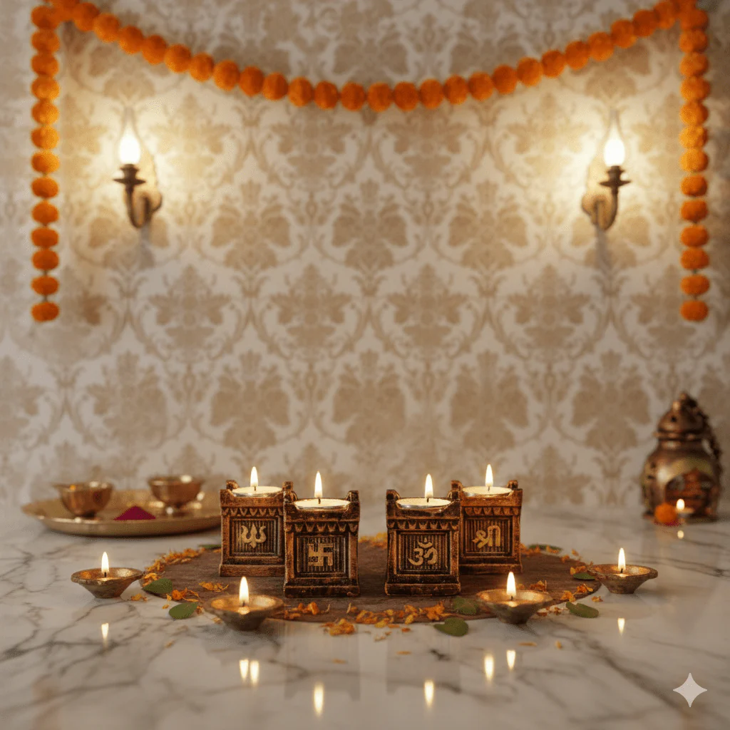 Tulsi Set – Handmade Religious Decor - Image 4