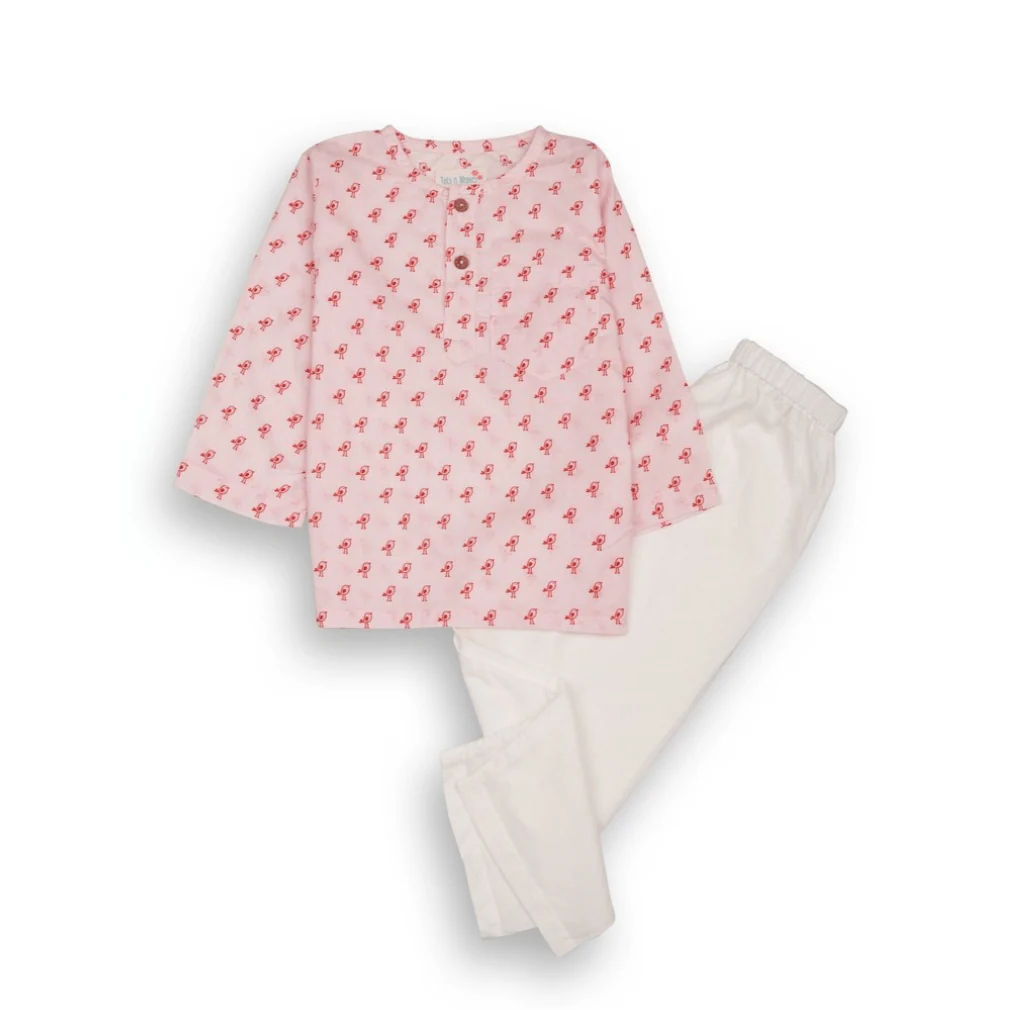 100% Cotton Tweetie Tots Kids Kurta & Pants Set