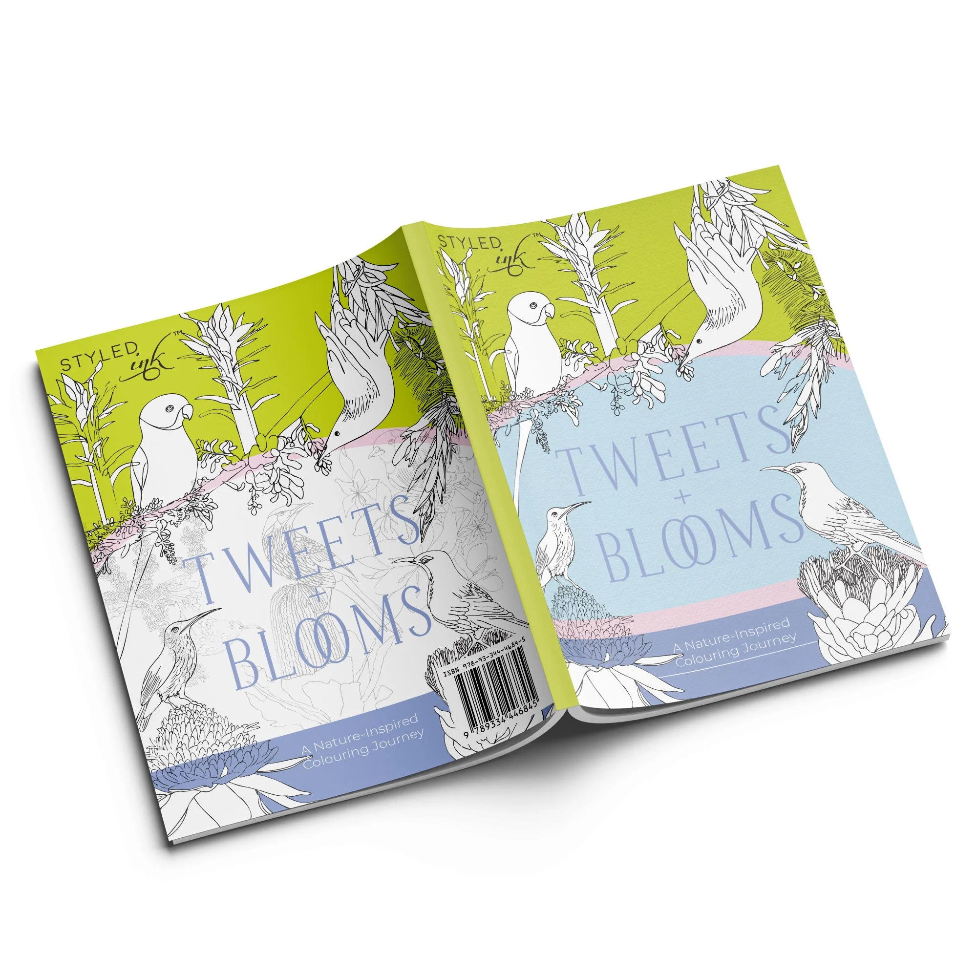 Tweets and Blooms Colouring Book | Tear-Out Sheets & Stickers - Image 3