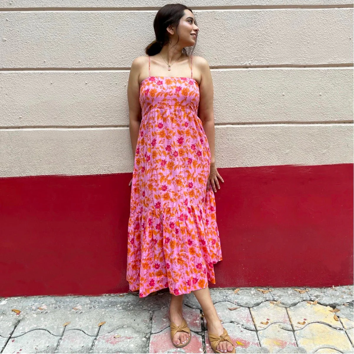 Twyla Dress – Cotton Midi Dress for Women