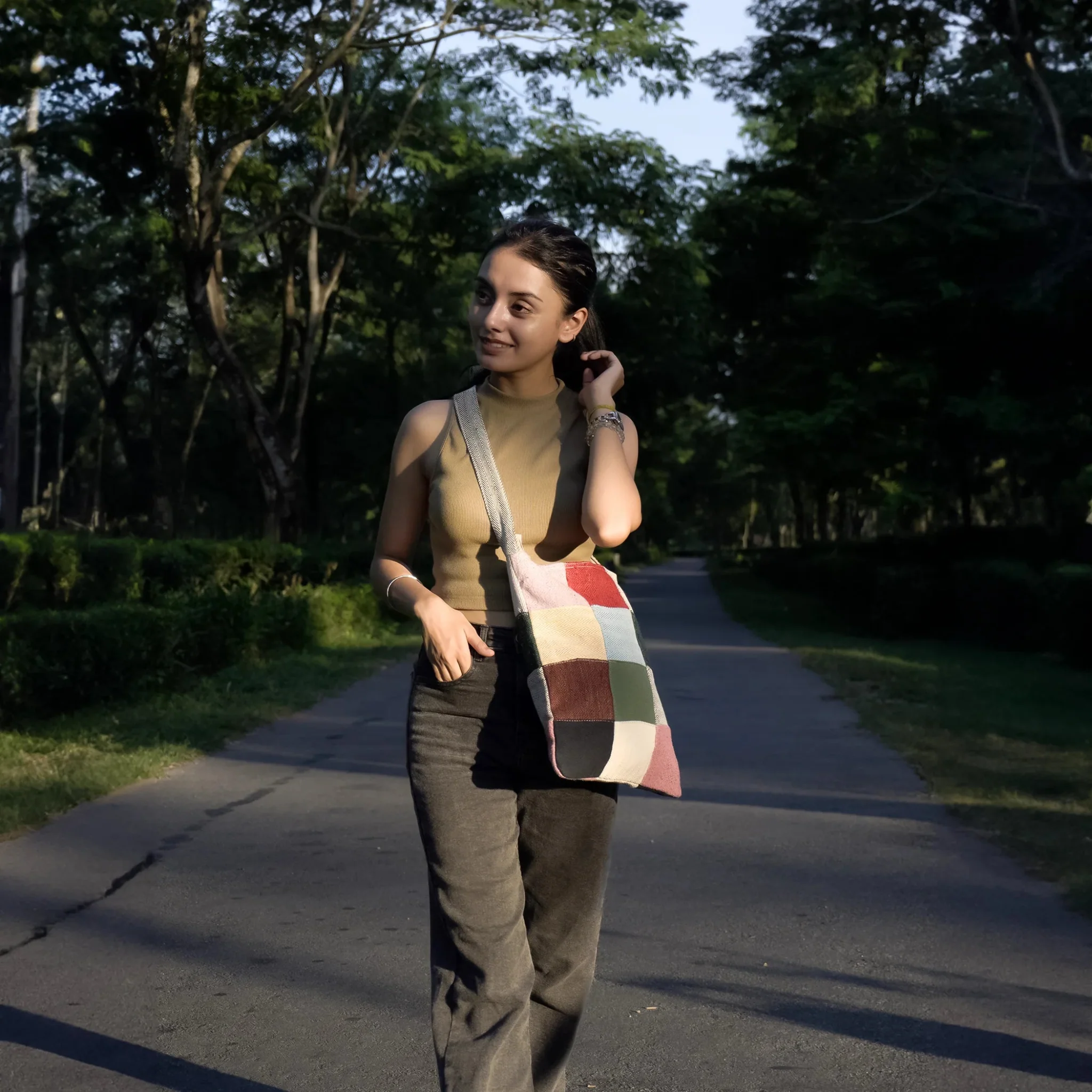 Ukiyo Crossbody Tote | Sustainable Everyday Tote Bag | Minimal Utility - Image 13