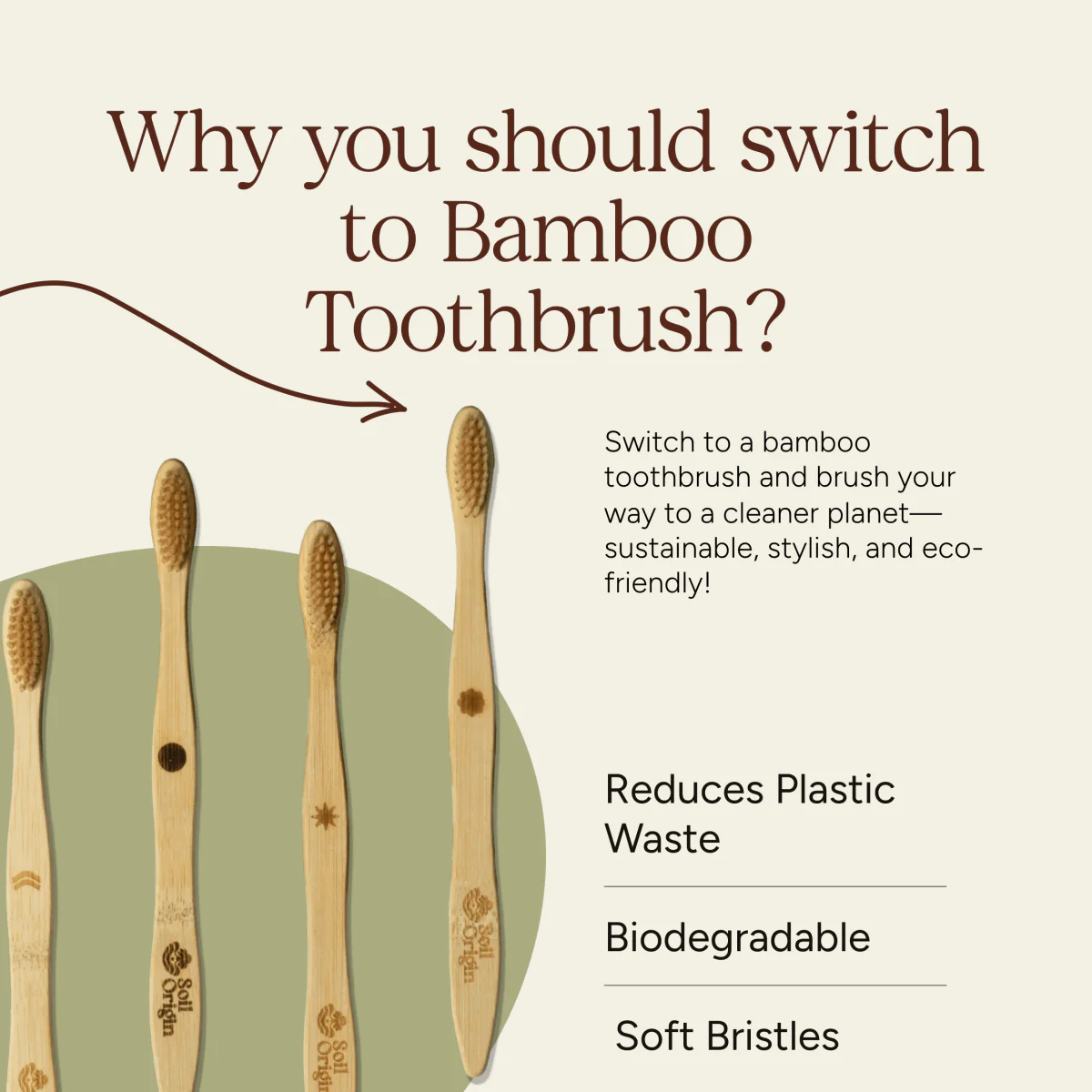 Ultra Soft Bamboo Toothbrush | Eco-Friendly & Anti-Bacterial - Image 2