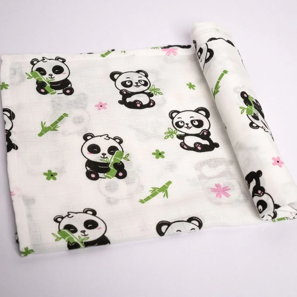 Ultra-Soft Muslin Baby Swaddle -Set of 5 | GOTS Certified - Image 3