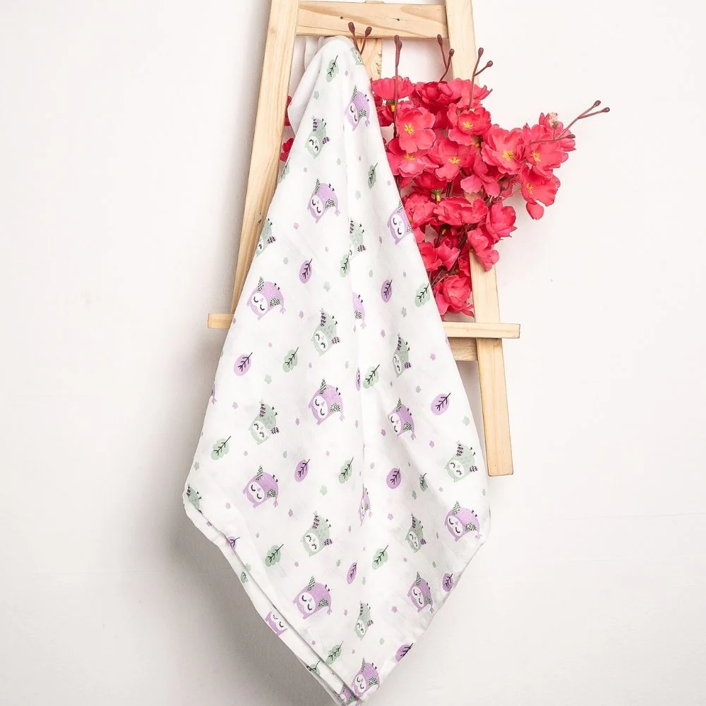 Ultra-Soft Muslin Baby Swaddle -Set of 5 | GOTS Certified - Image 4