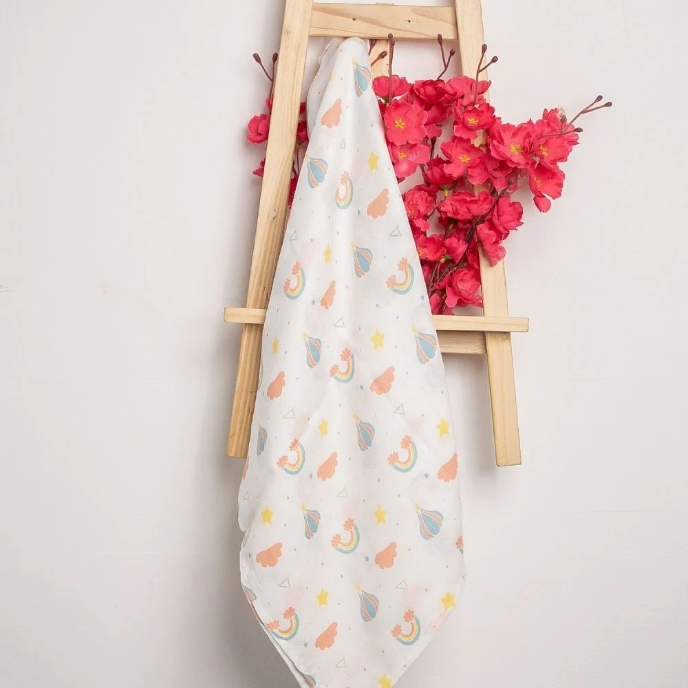Ultra-Soft Muslin Baby Swaddle -Set of 5 | GOTS Certified - Image 6