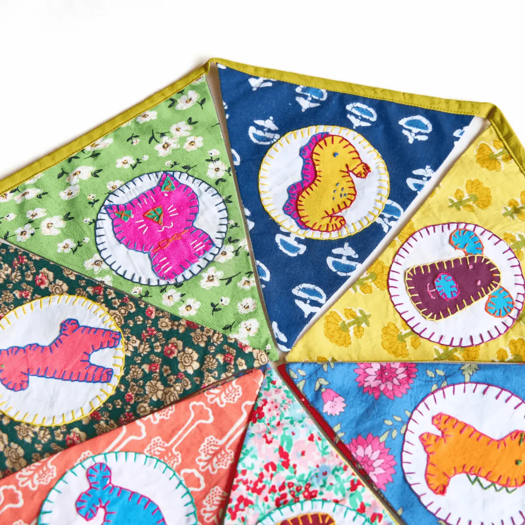 Upcycled Animal Banner Bunting - Image 3