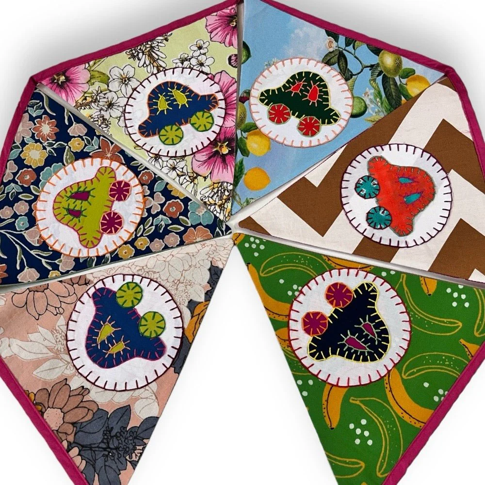 Upcycled Car Motif Bunting - Image 7